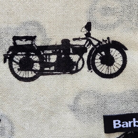 NWOT Barbour Lightweight Lambswool Woven Scarf Motorcycles - Picture 5 of 10